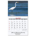 Rectangular Coil Bound Monthly Wall Calendar w/ Bird Watching